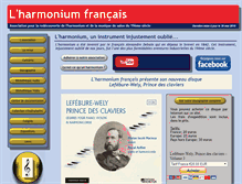 Tablet Screenshot of harmonium.fr